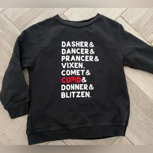 June and Grey reindeer Christmas sweatshirt